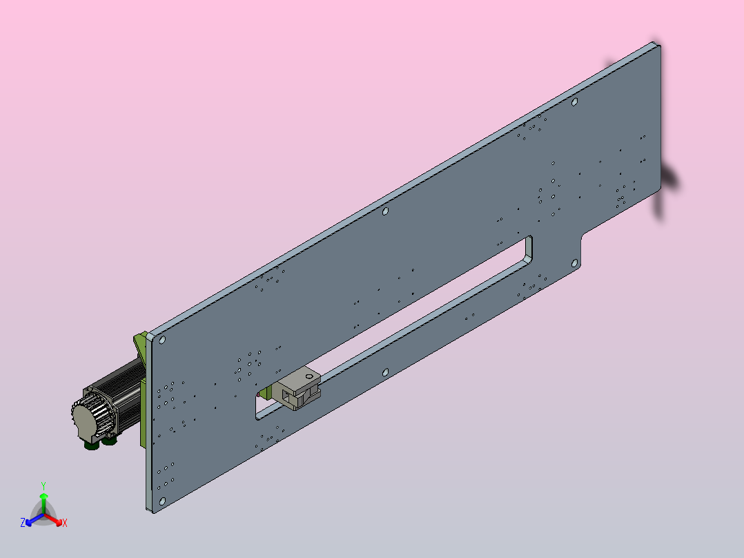 一种托盘单方向驱动机构正等轴测图