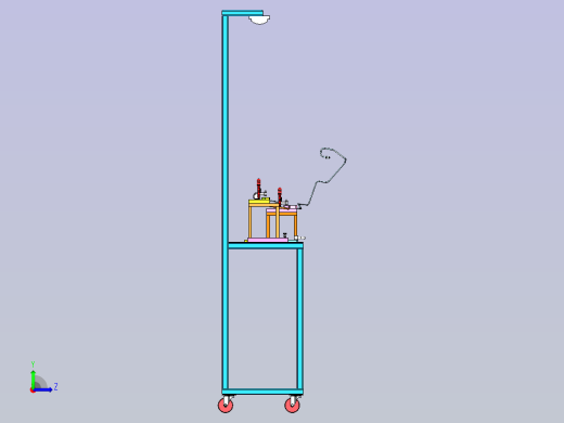 油管包锡纸工装方案左视缩略图