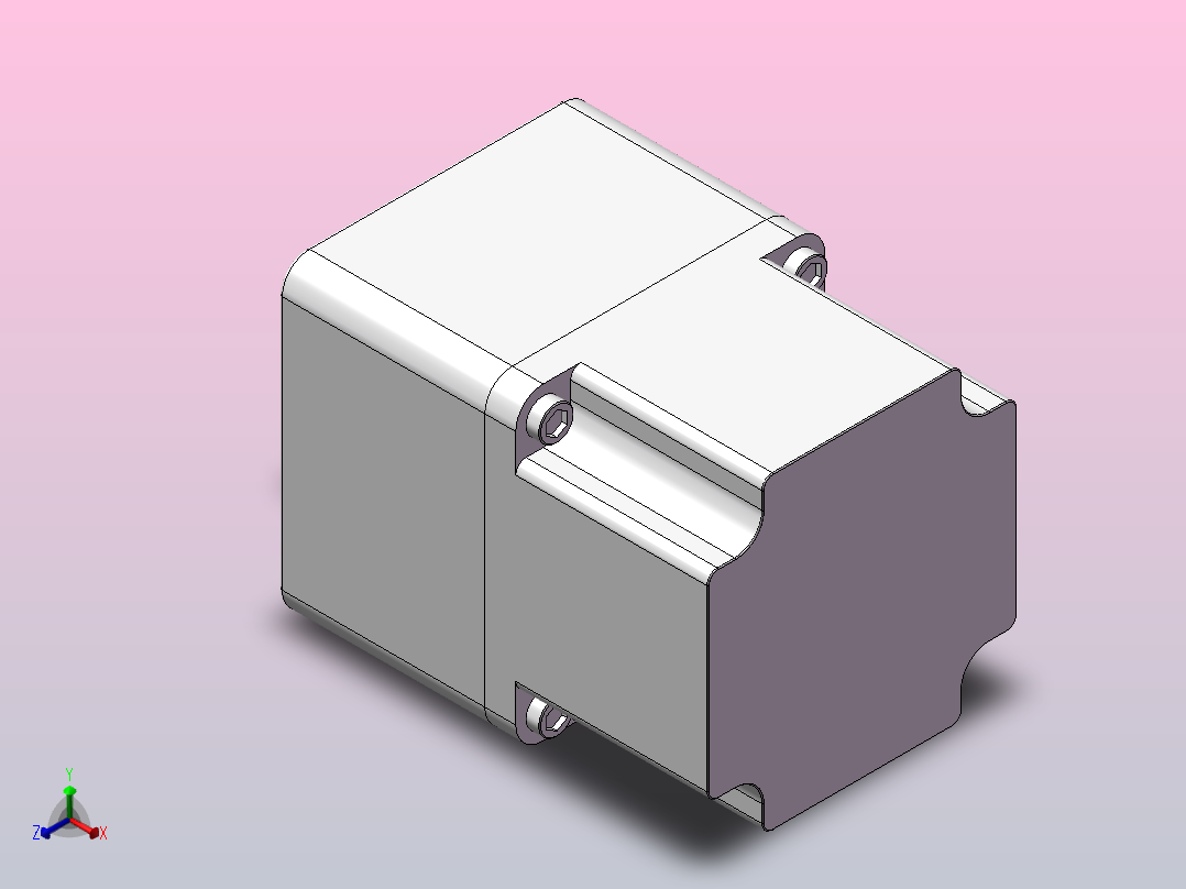 东洋电机90W-(20-200K)正等轴测图