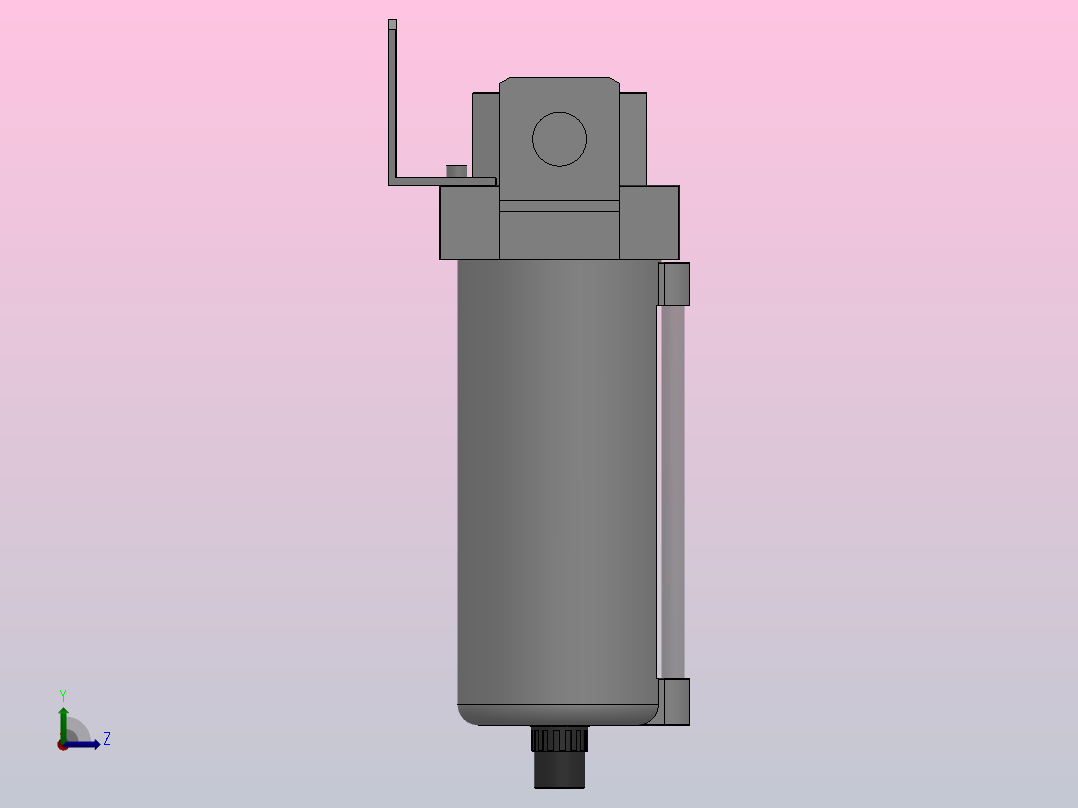 QAFM3000～4000系列 油雾分离器[QAFW4000-03DM]左视图