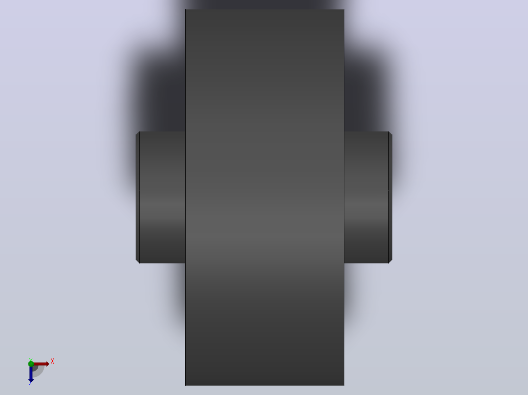 LX(HL)型弹性柱销联轴器／LXZ(HLL)型带制动轮弹性柱销联轴器_LXZ11联轴器Z100×212／Z100×167俯视图