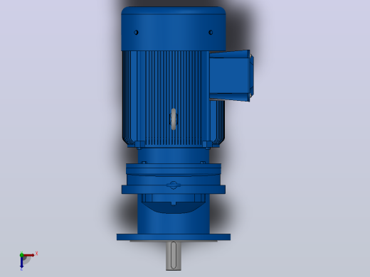 RXF87法兰轴伸式安装斜齿轮减速机RX87-Y5.5-4P-132S-M1-0°-Φ300俯视缩略图