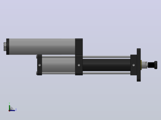 MPT-5T系列标准型[MPT-80-200-10-5T-M2-S1-0°]气压增压缸左视缩略图