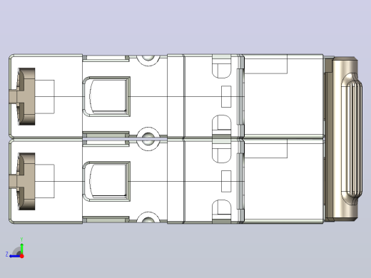 NB5-63G 2P塑料外壳式断路器三维模型202303右视缩略图