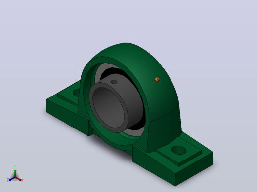 UCP212轴承正等轴测缩略图