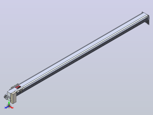 皮带直线轴半封闭可选导轨TPA-HNB-120D-110-L2200-RP-Y-P40-N3