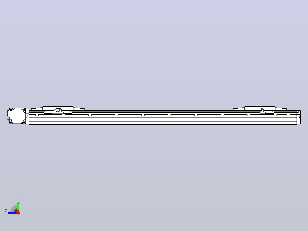 皮带直线轴双滑块型TPA-GCBS-120-P70-L275-DL-M20-N3右视图