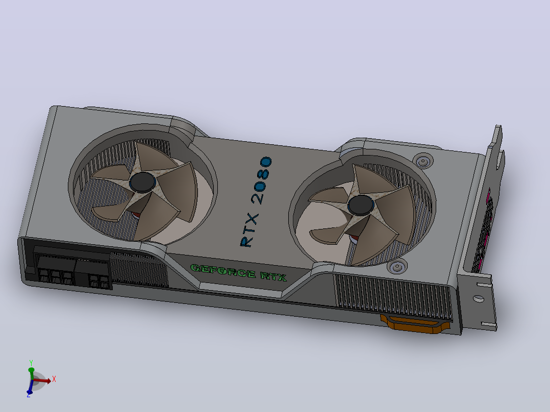 RTX 2080CPU  模块主视图
