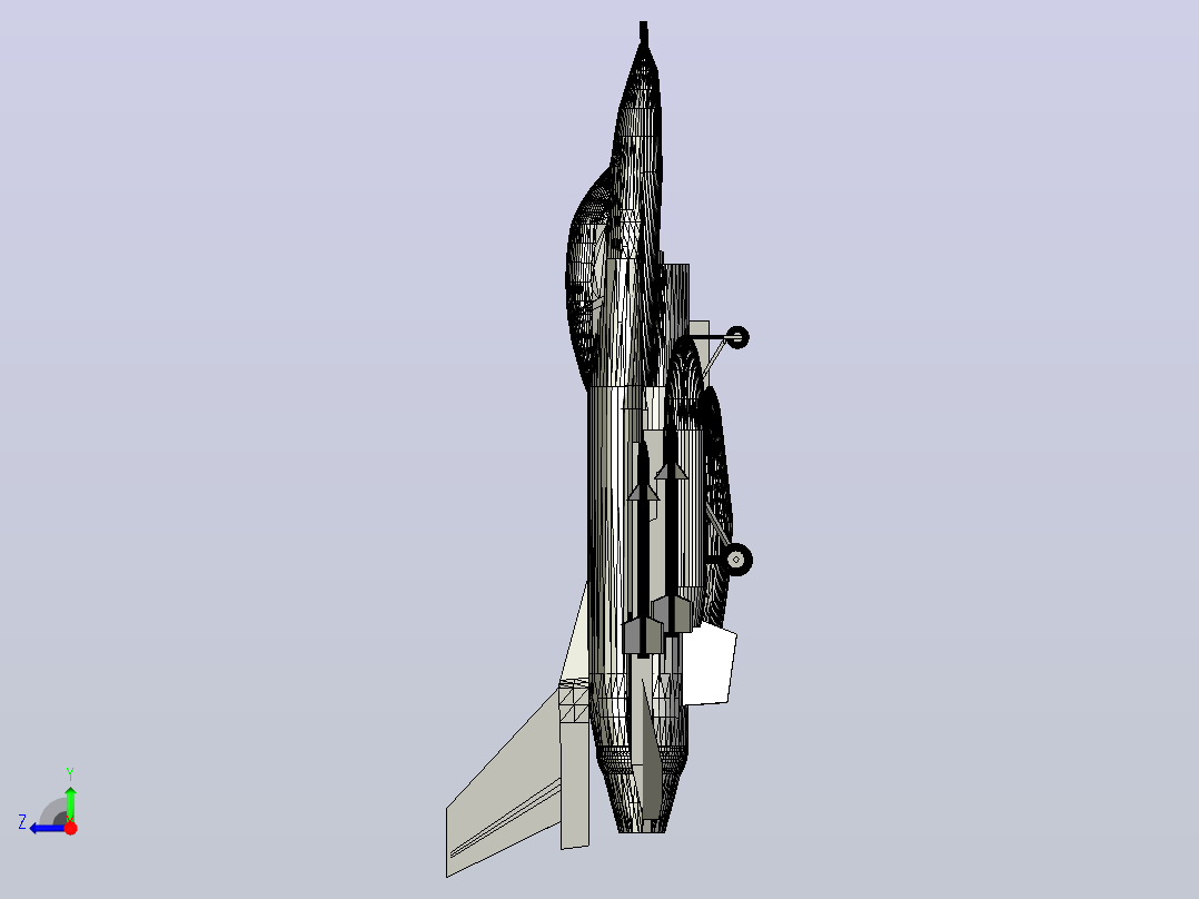 F16战机右视图