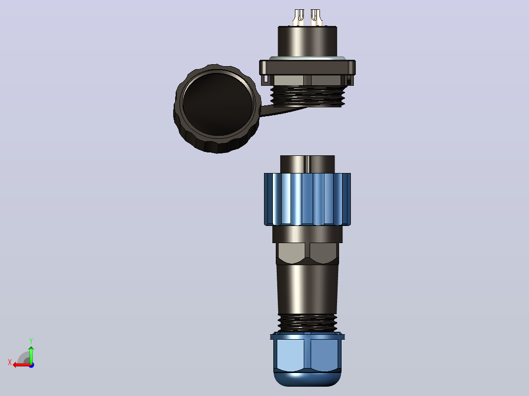 sp16 6 6 b面板安装防水连接器11后视图