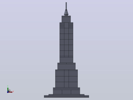 乐高建筑集帝国大厦前视缩略图