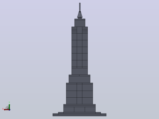 乐高建筑集帝国大厦后视缩略图