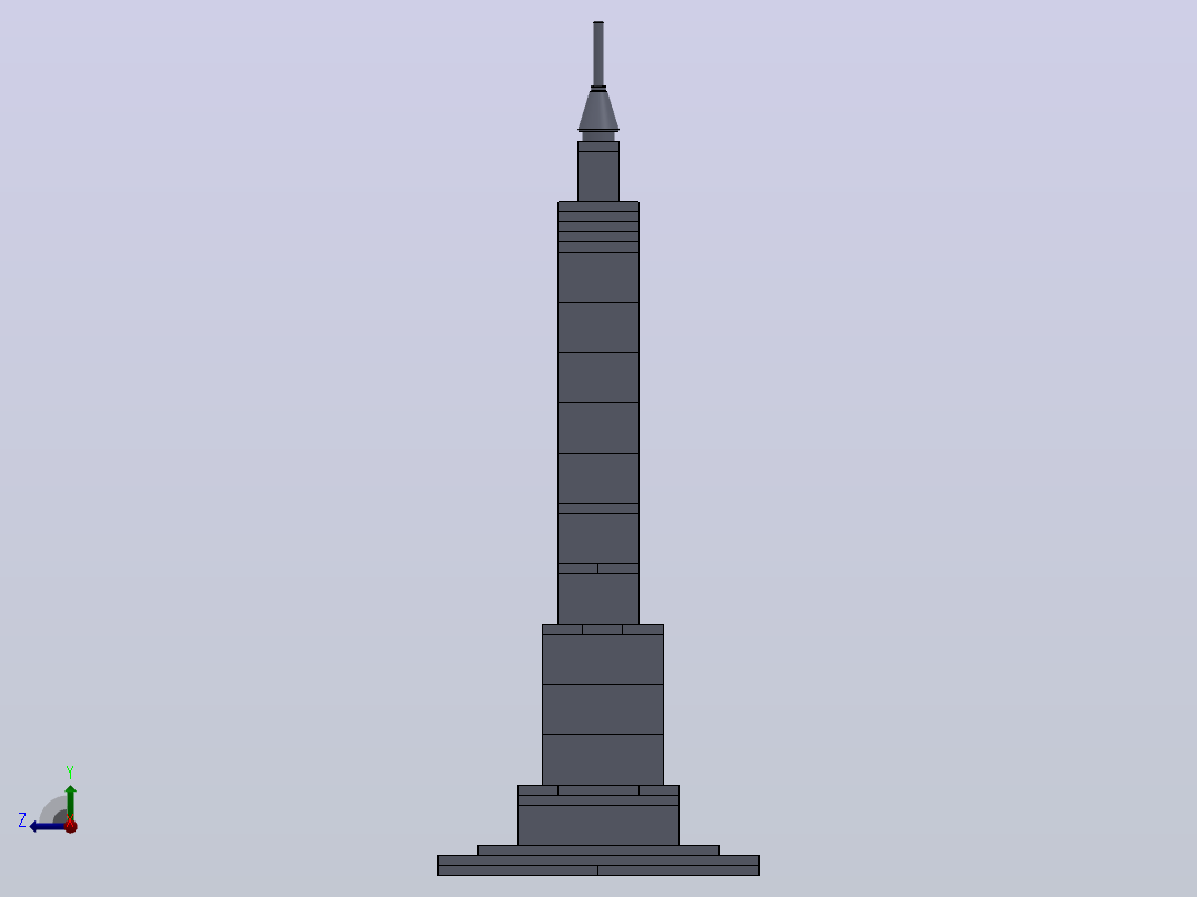 乐高建筑集帝国大厦右视图