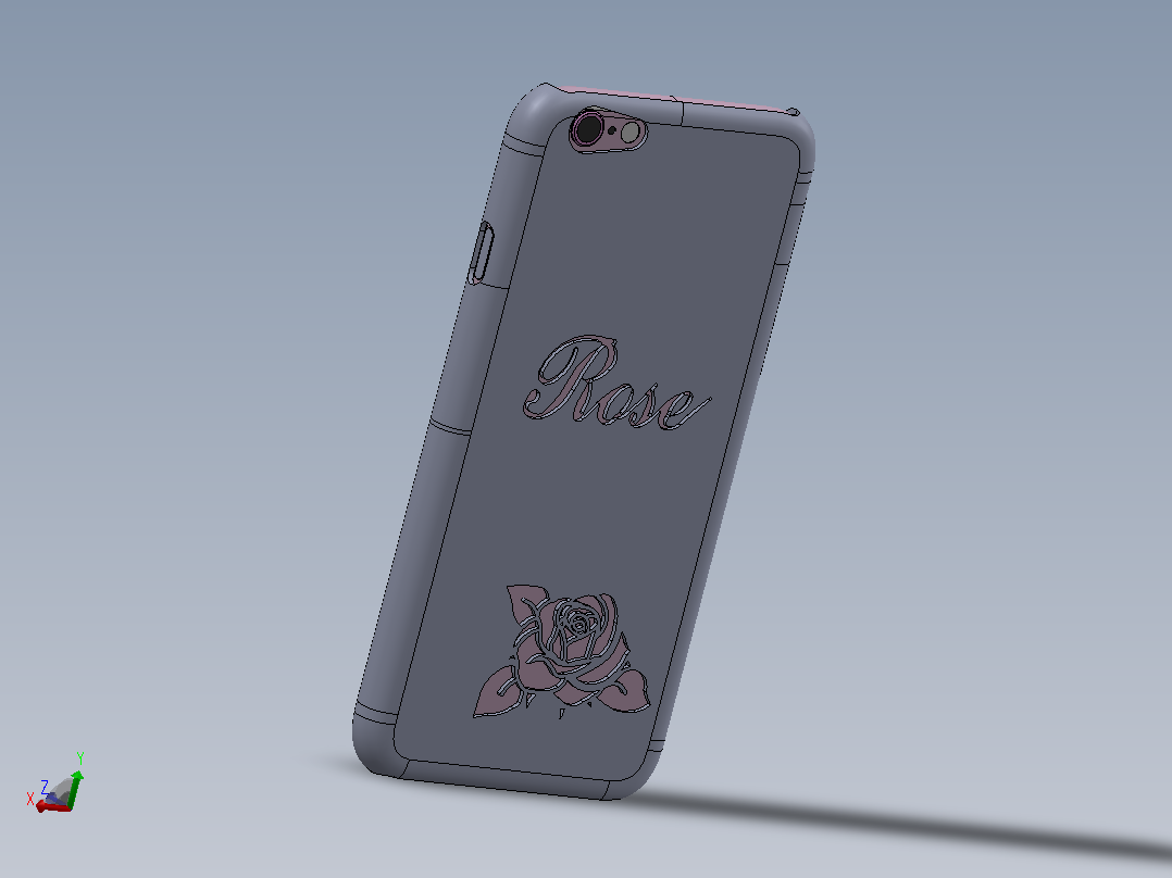 IPhone6玫瑰保护套主视图