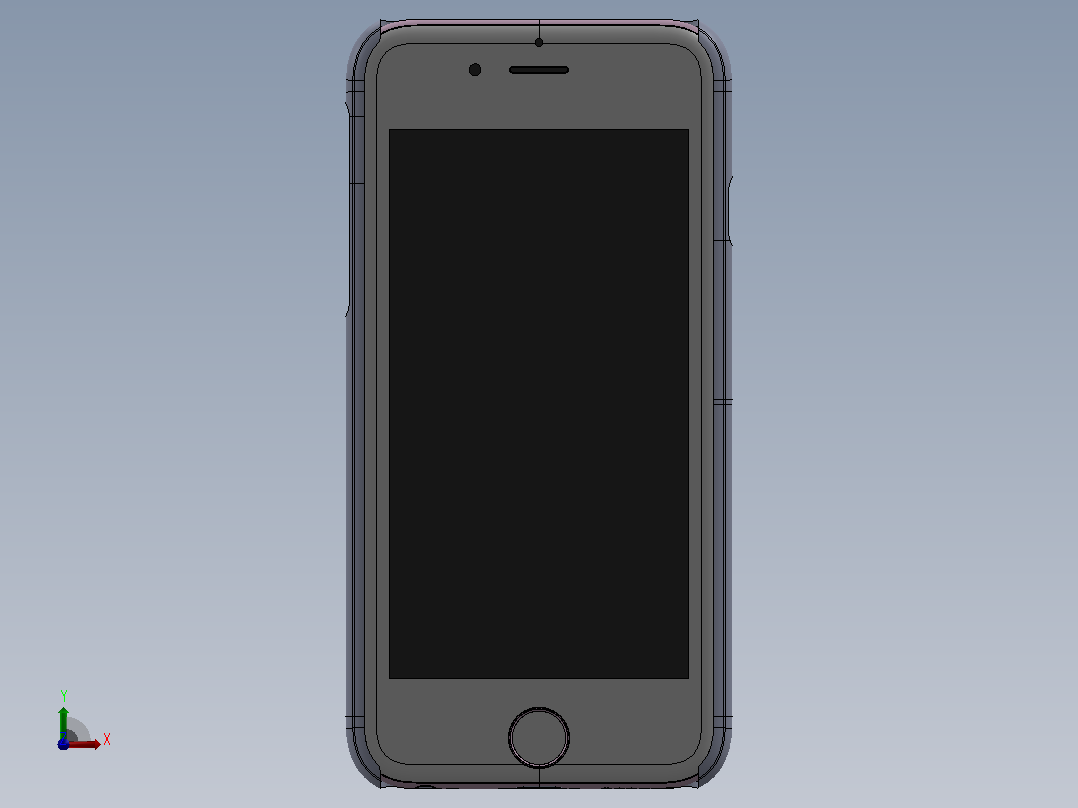 IPhone6玫瑰保护套前视图