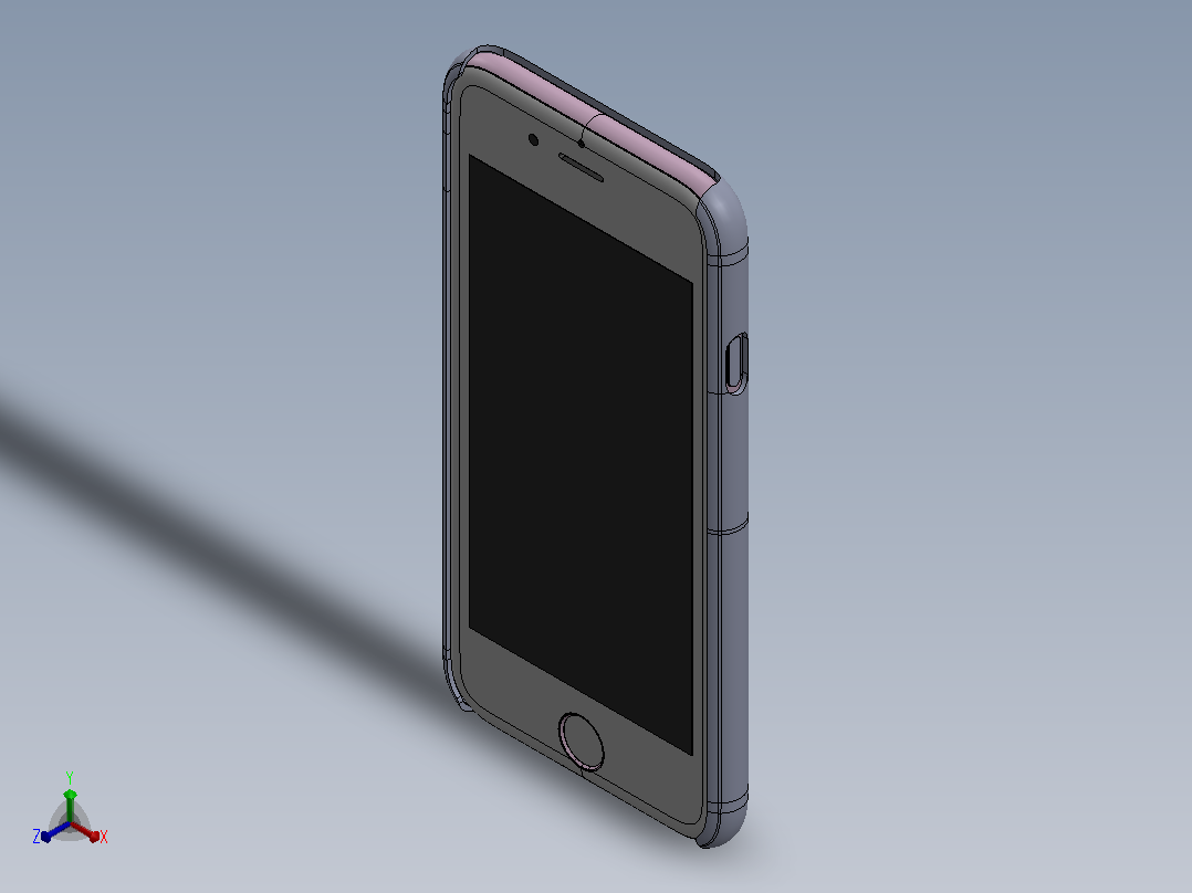 IPhone6玫瑰保护套正等轴测图