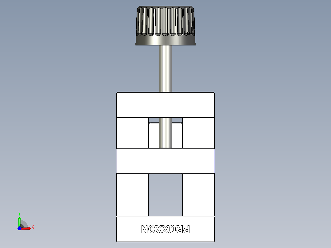 PROXXON PM40精密虎钳前视图