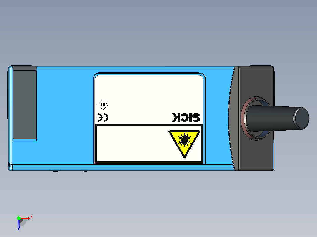 CLV640-3000条码扫描器俯视图