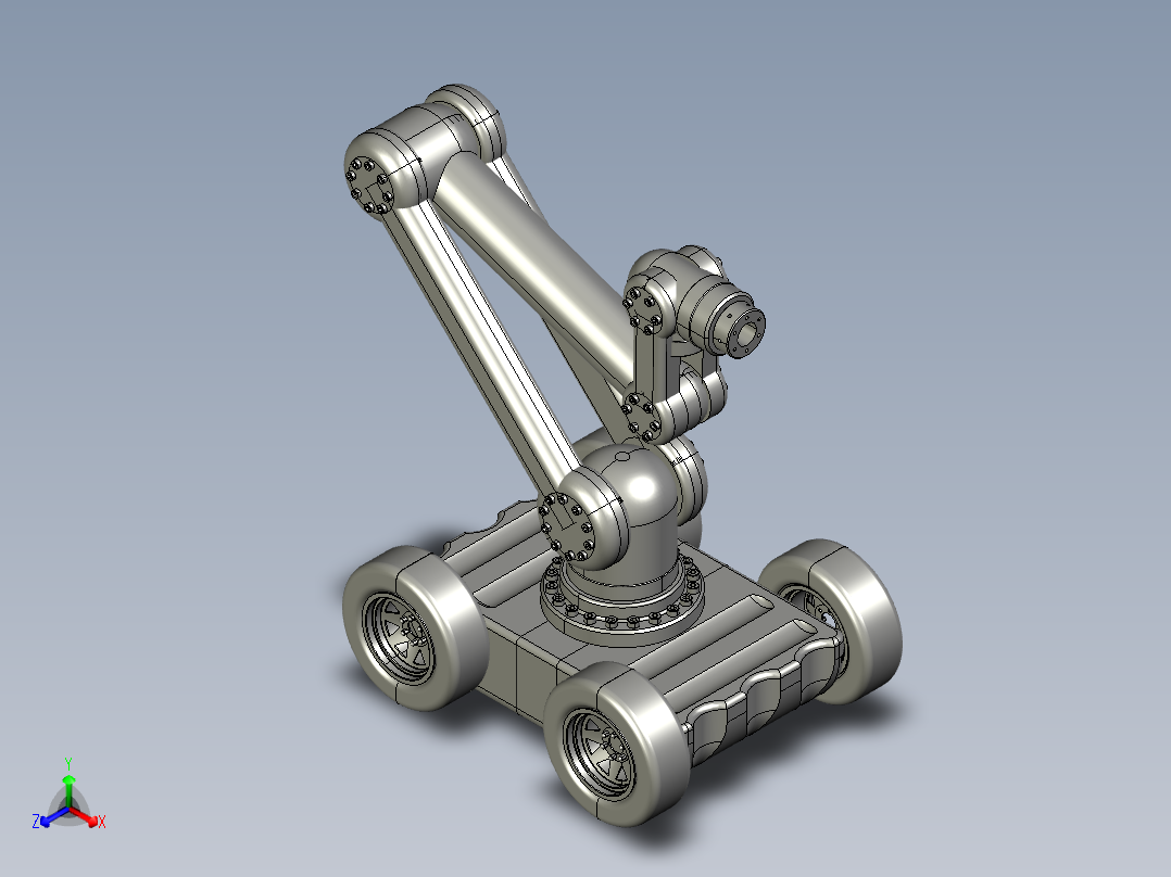移动机器人3D模型（3