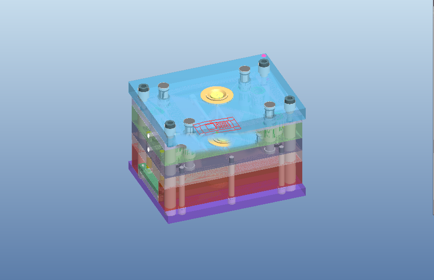 手机壳的注塑模具3D模型