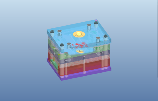 手机壳的注塑模具3D模型缩略图