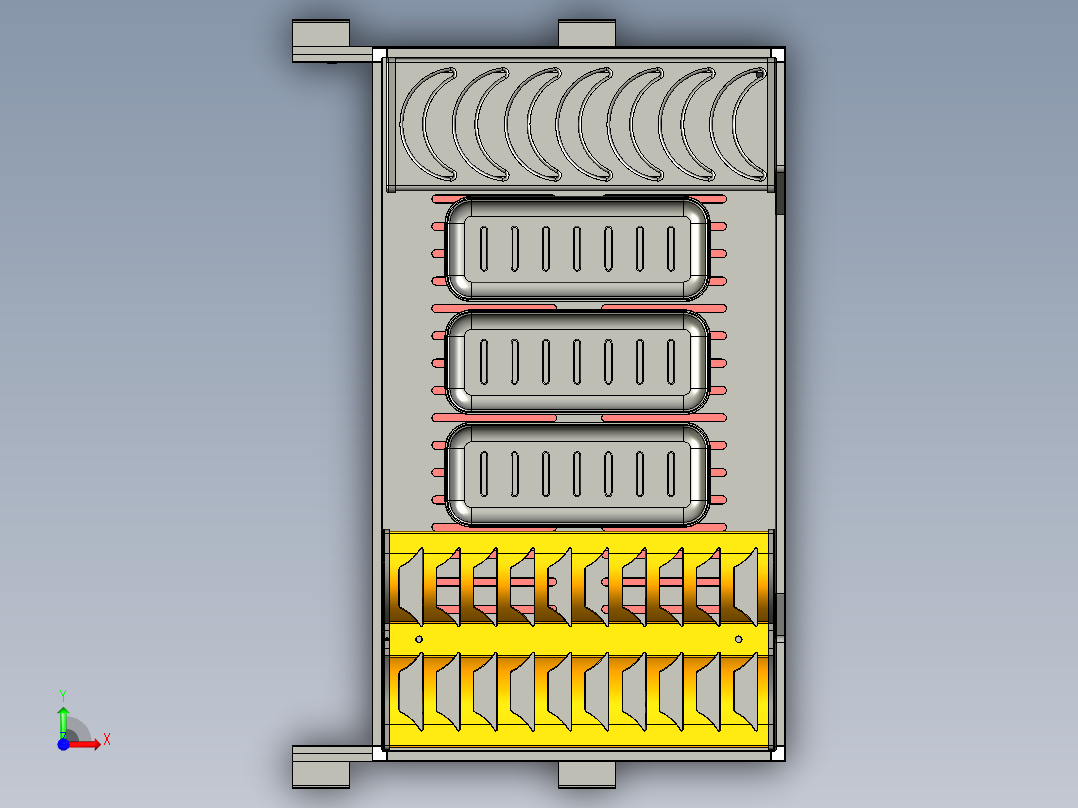 不锈钢拉篮、橱柜抽屉、沥水架、碗碟架前视图