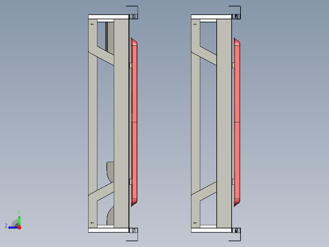 不锈钢拉篮、橱柜抽屉、沥水架、碗碟架右视图