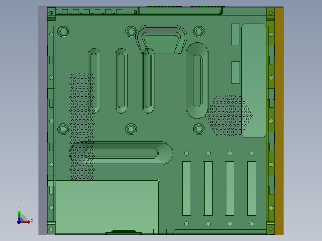 电脑机箱前视图