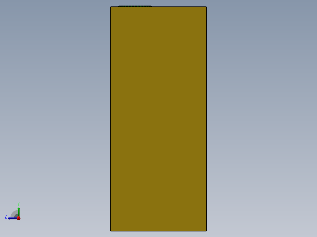 电脑机箱右视图