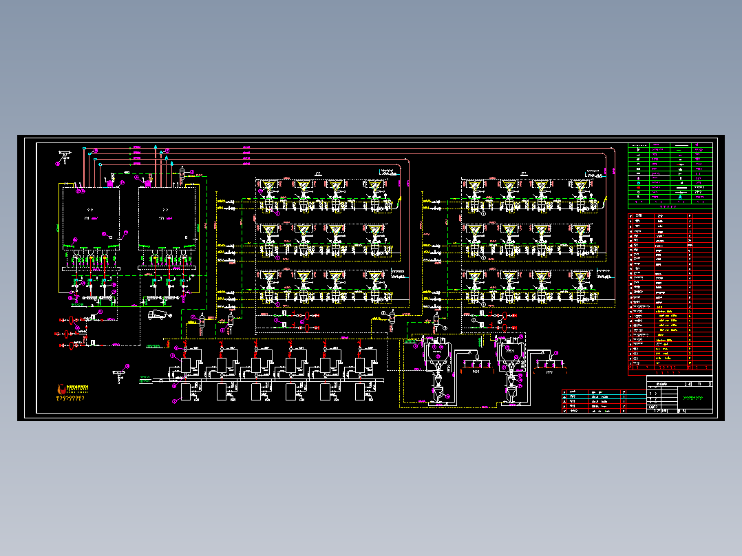气力干除灰及石灰石粉气力输送系统详图