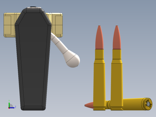 SOLIDWORKS 巴雷特狙击枪左视缩略图