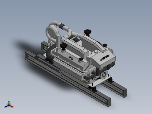 solidworks VTA-903T柴油机正等轴测缩略图