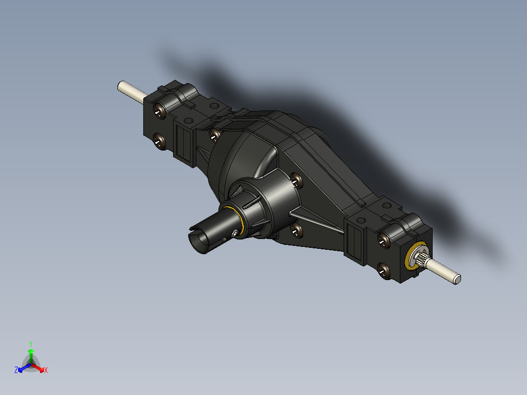 (田宫拖头)后差速器图纸