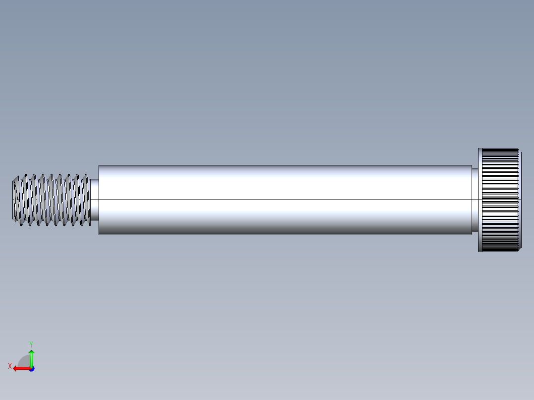 内六角螺螺栓-SB 0.375-16 x 2.75后视图