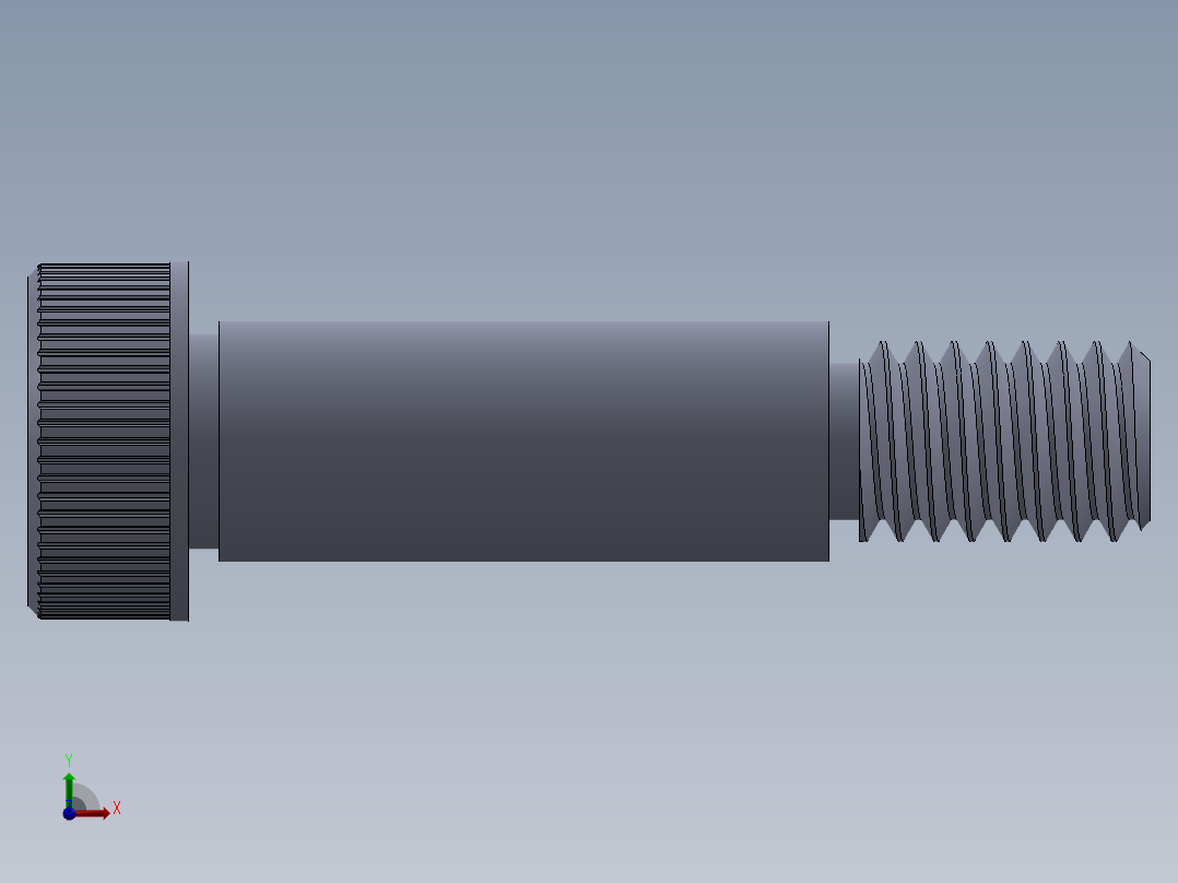 内六角螺螺栓-STRIPPER BOLT 0.250-20 W EQUATIONS前视图