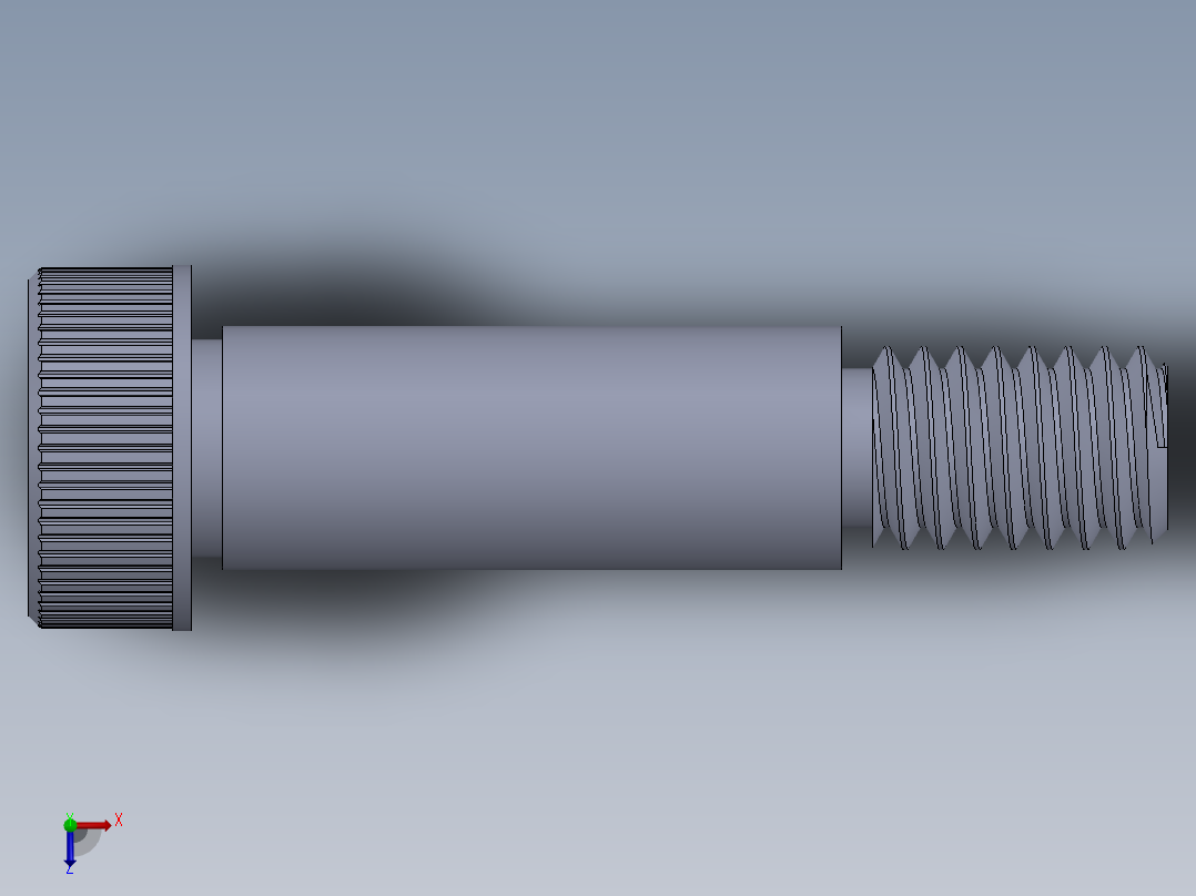 内六角螺螺栓-STRIPPER BOLT 0.250-20 W EQUATIONS俯视图
