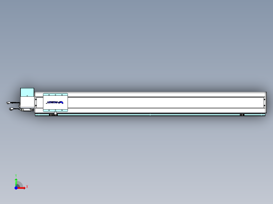 威洛博VBC同步带传动一无尘环境VBC14-L45-S1200-BRD-ZP75-C3前视图