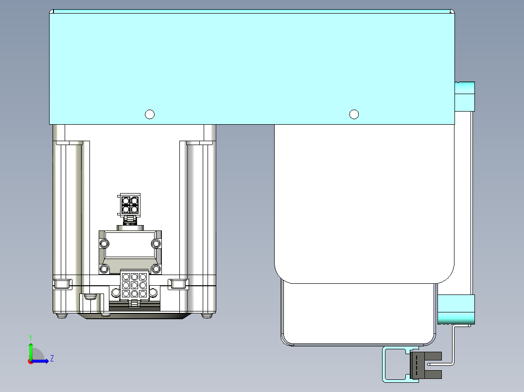 威洛博VBC同步带传动一无尘环境VBC14-L45-S1200-BRD-ZP75-C3左视图
