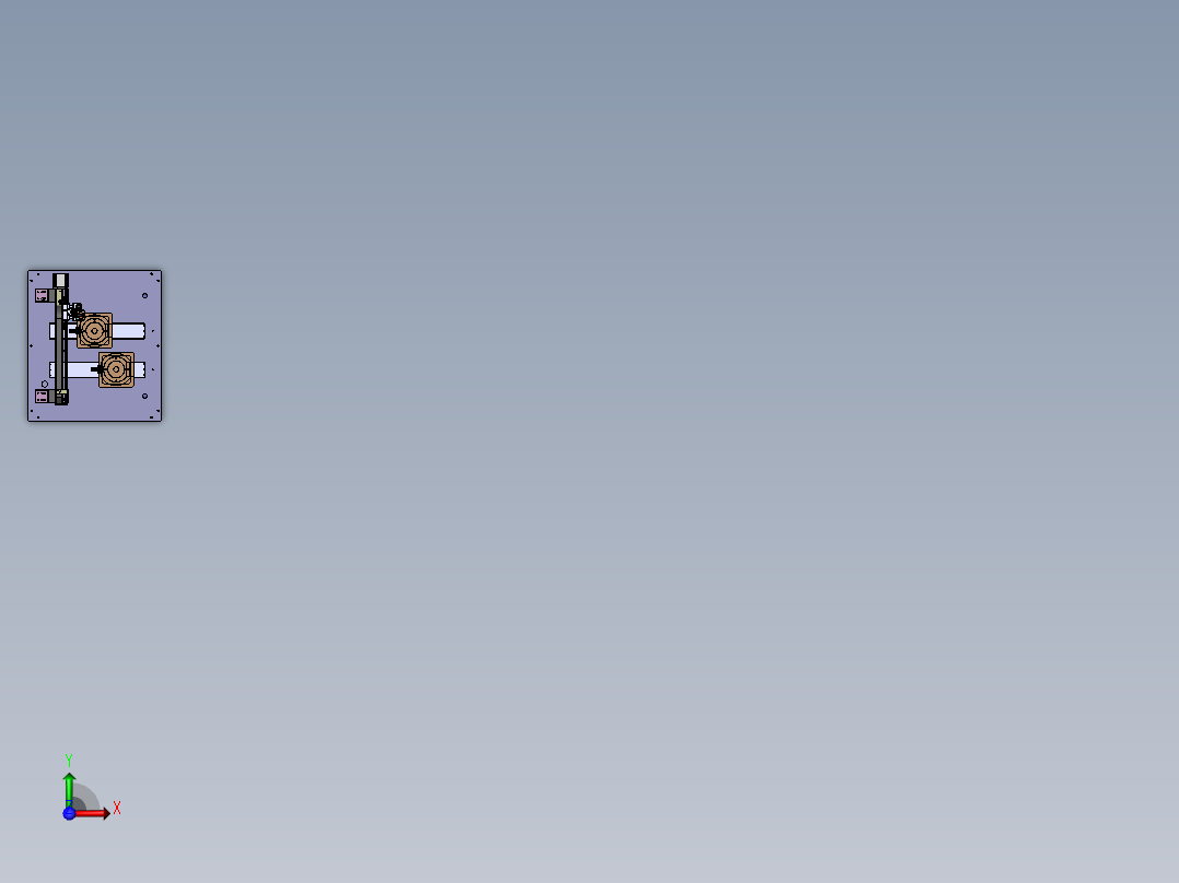 吹气式三轴螺丝机前视图