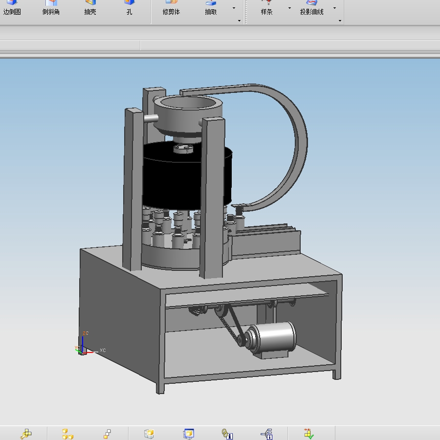 液体灌装生产线上拧瓶盖机的设计含NX、SW三维及9张CAD图