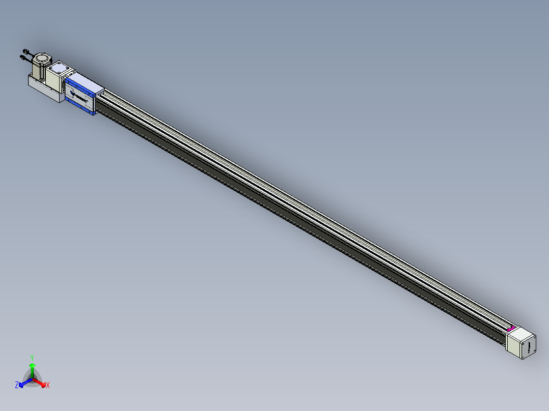 威洛博LB.GB同步带传动--欧规系列GB8-L96-S2600-BL-P75主视图