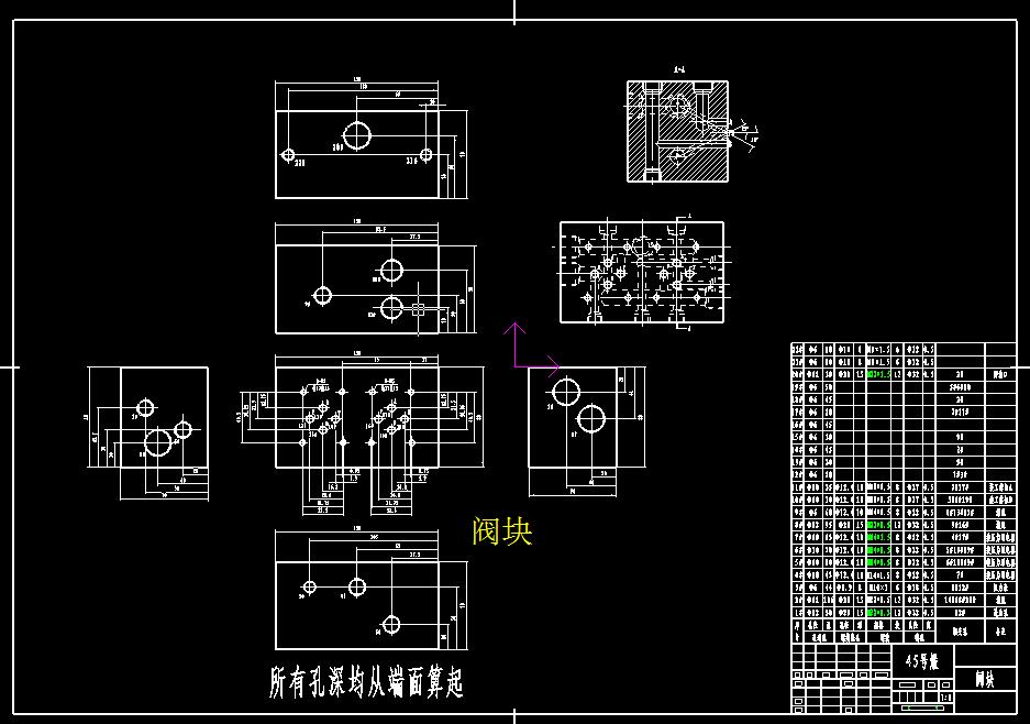 液压泵站及液压阀组CAD图