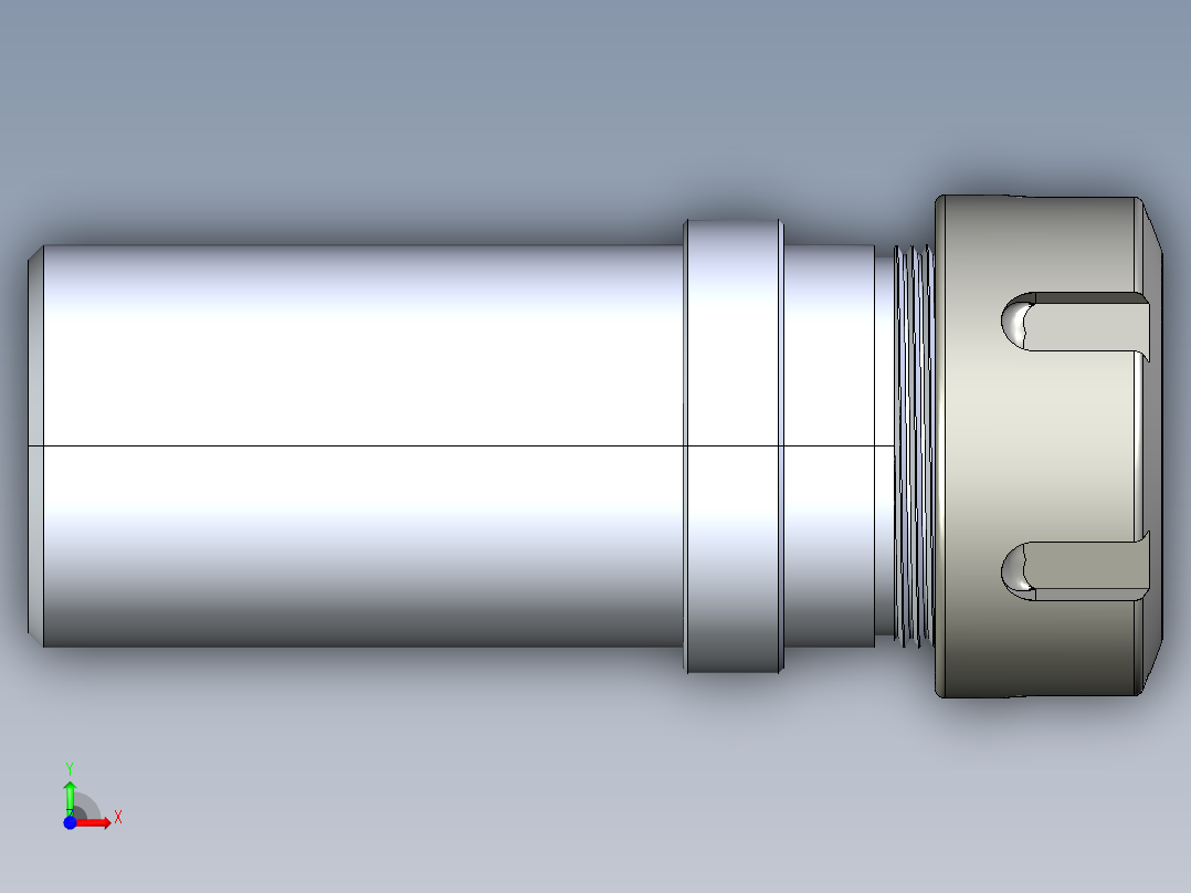 ER-32 筒夹DIY车床装置前视图