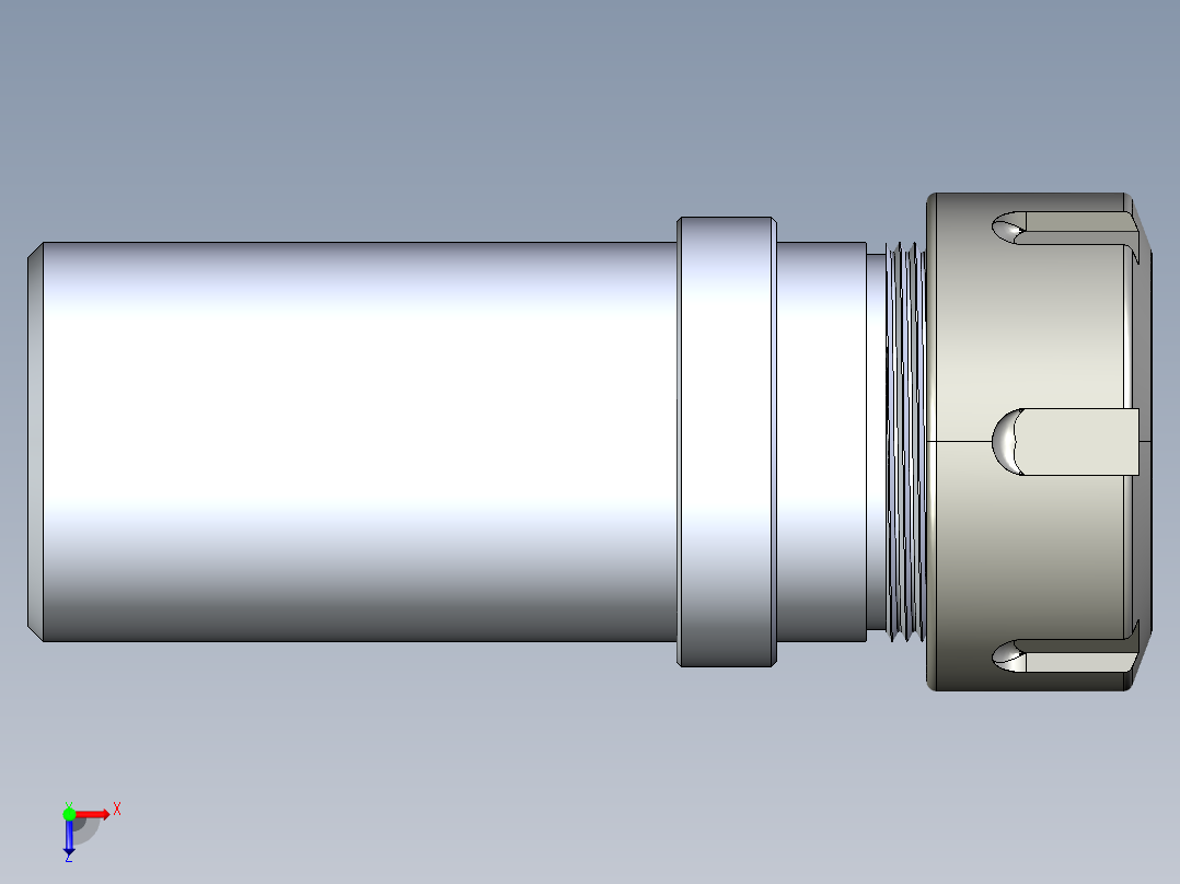 ER-32 筒夹DIY车床装置俯视图