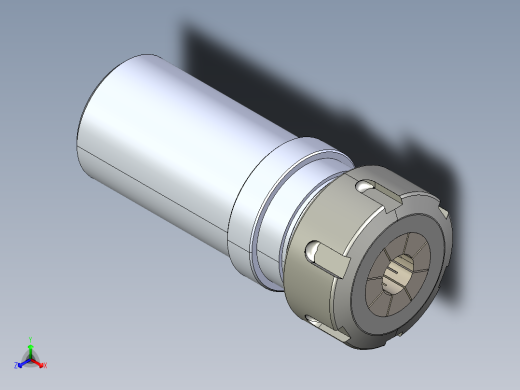 ER-32 筒夹DIY车床装置正等轴测缩略图