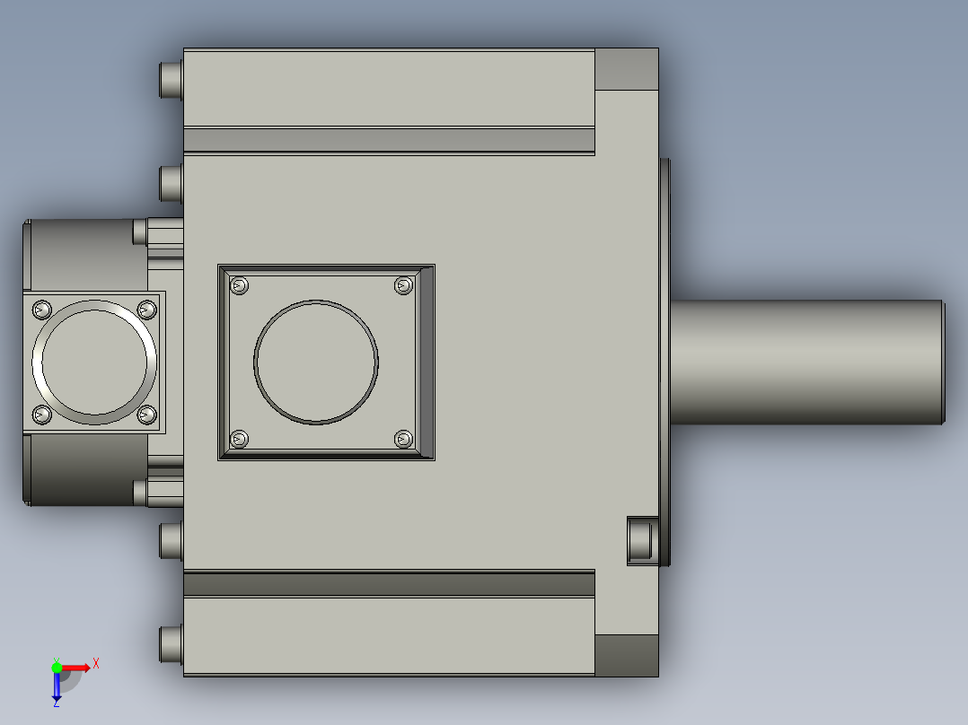2000W MHME伺服马达俯视图