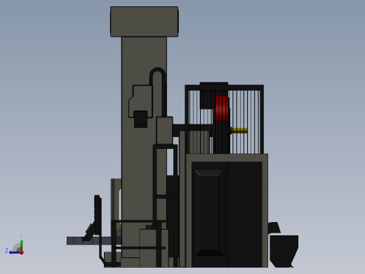 卧式镗床右视缩略图