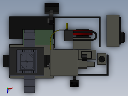 卧式镗床俯视缩略图