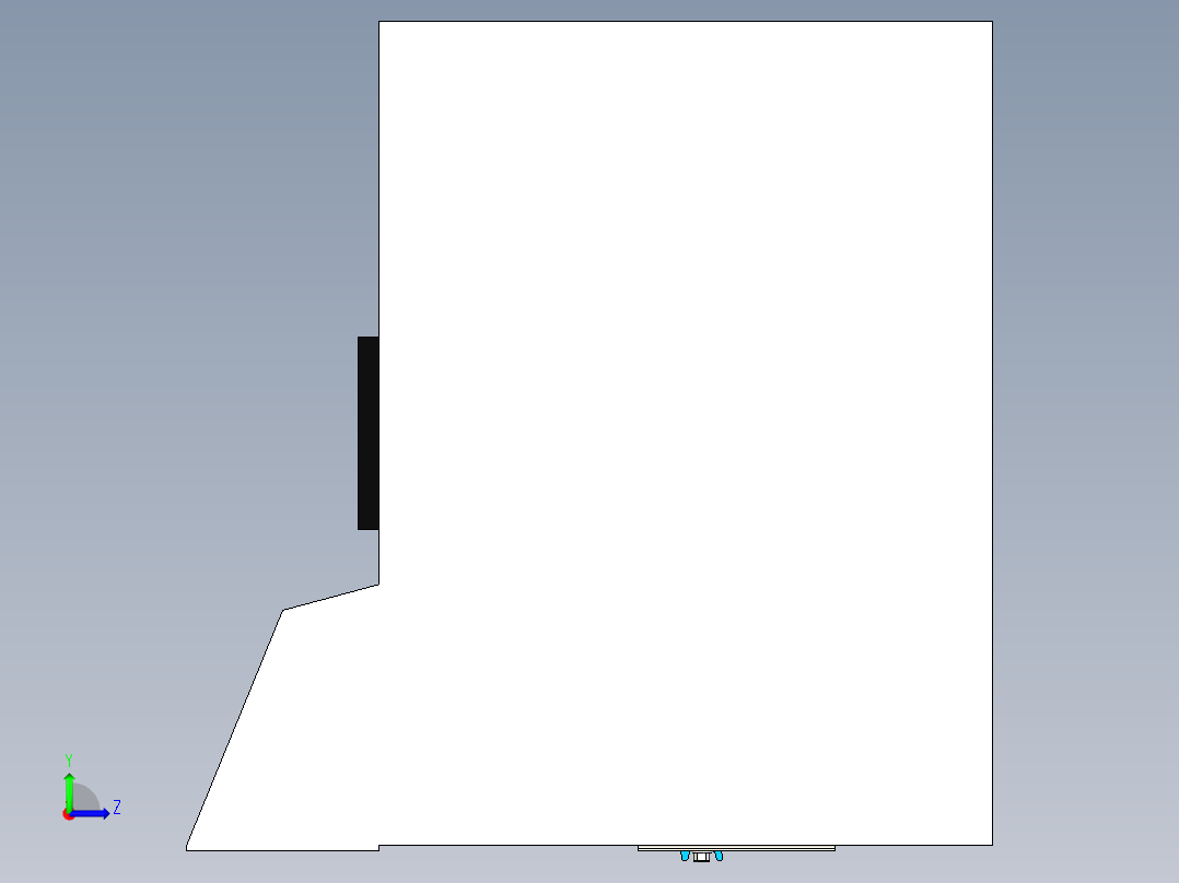 用于电机箱体的 Roxtec 电缆系统左视图