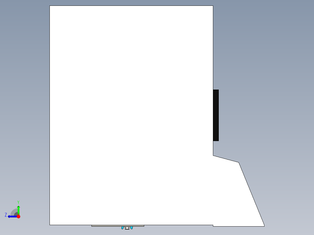 用于电机箱体的 Roxtec 电缆系统右视图